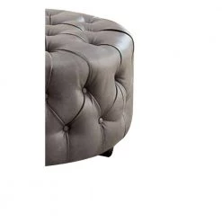 Contemporary Gray Slouchy Wooden Ottoman by Benjara 12 Contemporary Gray Slouchy Wooden Ottoman by Benjara -Cheap Benjara Store gray benjara ottomans bm172775 1f 1000