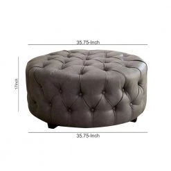 Contemporary Gray Slouchy Wooden Ottoman by Benjara 13 Contemporary Gray Slouchy Wooden Ottoman by Benjara -Cheap Benjara Store gray benjara ottomans bm172775 44 1000