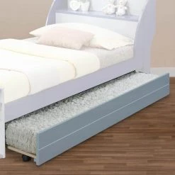 Transitional Style Gray Wooden Trundle Bed with Caster Wheels by Benjara 13 Transitional Style Gray Wooden Trundle Bed with Caster Wheels by Benjara -Cheap Benjara Store gray benjara platform beds bm204312 31 1000