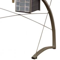 Sophisticated 23.75 in. Gray Metal Drafting Writing Desk with Tempered Glass Top by Benjara 9 Sophisticated 23.75 in. Gray Metal Drafting Writing Desk with Tempered Glass Top by Benjara -Cheap Benjara Store gray benjara writing desks bm159113 4f 1000