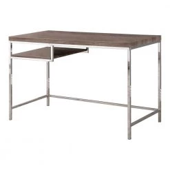 Cheap Benjara Store 32 23.5 in. Gray Sleek and Elegant Writing Desk with Shelf by Benjara