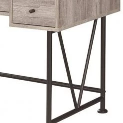 48 in. Rectangular Gray 3 Drawer Writing Desk with Built-In Storage by Benjara 10 48 in. Rectangular Gray 3 Drawer Writing Desk with Built-In Storage by Benjara -Cheap Benjara Store gray benjara writing desks bm172243 1f 1000