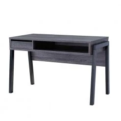 30 in. Distressed Gray 1 Drawer Wooden Office Writing Desk by Benjara