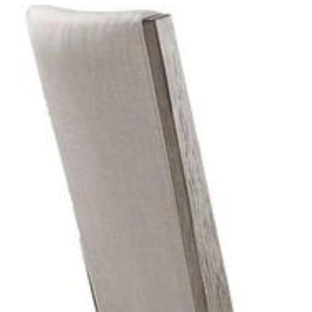 Transitional Style Gray Oak Wooden Side Chair with Fabric Upholstery (Set of 2) by Benjara 4 Transitional Style Gray Oak Wooden Side Chair with Fabric Upholstery (Set of 2) by Benjara - Image 4