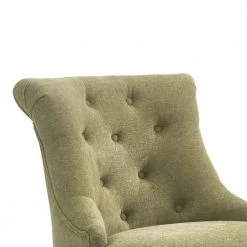 35 in. H Olive Green and Brown Wooden Office Chair with Button Tufted Backrest by Benjara 10 35 in. H Olive Green and Brown Wooden Office Chair with Button Tufted Backrest by Benjara -Cheap Benjara Store green and brown benjara task chairs bm143949 4f 1000