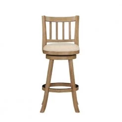 43.5 in. Ivory Rubberwood Swivel Barstool with Slatted Back by Benjara 9 43.5 in. Ivory Rubberwood Swivel Barstool with Slatted Back by Benjara -Cheap Benjara Store ivory benjara bar stools bm274280 c3 1000