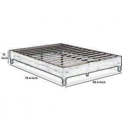 Natural Brown Slatted Queen Size Wooden Bed Frame with Turned Legs by Benjara 10 Natural Brown Slatted Queen Size Wooden Bed Frame with Turned Legs by Benjara -Cheap Benjara Store natural brown benjara panel beds bm203419 44 1000