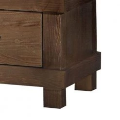 2-Drawer Antique Oak Nightstand with Metal Handle 20" L x 15.98" W x 22.52" H by Benjara -Cheap Benjara Store oak benjara nightstands bm185505 1f 1000