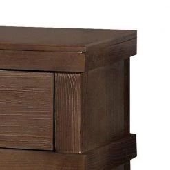 2-Drawer Antique Oak Nightstand with Metal Handle 20" L x 15.98" W x 22.52" H by Benjara -Cheap Benjara Store oak benjara nightstands bm185505 c3 1000
