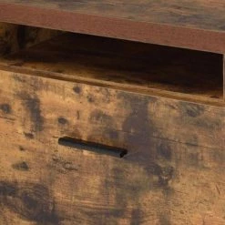 Oak Brown and Black Wooden File Cabinet with Open Compartment and Drawer by Benjara -Cheap Benjara Store oak brown and black benjara file cabinets bm185353 77 1000