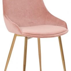 Pink Countered Fabric Upholstered Dining Chair with Sleek Metal Legs by Benjara 9 Pink Countered Fabric Upholstered Dining Chair with Sleek Metal Legs by Benjara -Cheap Benjara Store pink benjara dining chairs bm236745 1f 1000