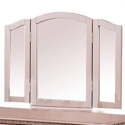 Rose Gold Vanity Set with Turned Tapered Legs and Mirror by Benjara 10 Rose Gold Vanity Set with Turned Tapered Legs and Mirror by Benjara -Cheap Benjara Store rose gold benjara makeup vanities bm232895 4f 1000