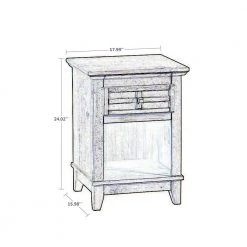 Rustic Brown Wooden Nightstand with 1-Drawer and Bottom Shelf 15.98 in. L x 17.99 in. W x 24.02 in. H by Benjara 12 Rustic Brown Wooden Nightstand with 1-Drawer and Bottom Shelf 15.98 in. L x 17.99 in. W x 24.02 in. H by Benjara -Cheap Benjara Store rustic brown benjara nightstands bm203426 fa 1000