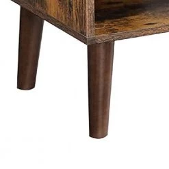 Grace 15.7 in. Rustic Brown Wood TV Stand Fits TV's up to 55 in. with Shelf and Cabinet by Benjara -Cheap Benjara Store rustic brown benjara tv stands bm274784 1f 1000