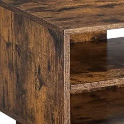 Grace 15.7 in. Rustic Brown Wood TV Stand Fits TV's up to 55 in. with Shelf and Cabinet by Benjara -Cheap Benjara Store rustic brown benjara tv stands bm274784 4f 1000