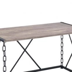 23.75 in. W Rustic Oak Brown Wooden Desk with Metal X Frame by Benjara 9 23.75 in. W Rustic Oak Brown Wooden Desk with Metal X Frame by Benjara -Cheap Benjara Store rustic oak brown benjara executive desks bm177717 4f 1000