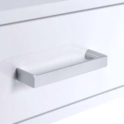 22.05 in. W Silver and White Rectangular 2-Drawers Wooden Writing Desk with Saw Horse Metal Legs by Benjara -Cheap Benjara Store silver and white benjara executive desks bm191427 1f 1000