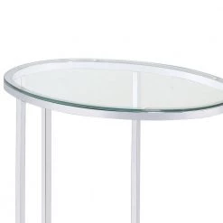 Stylish Silver Oval Shaped Metal Snack Table with Glass Top by Benjara 8 Stylish Silver Oval Shaped Metal Snack Table with Glass Top by Benjara -Cheap Benjara Store silver benjara end side tables bm160142 c3 1000