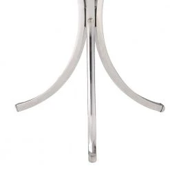 Modish Silver And Clear Metal Accent Table with Glass Top by Benjara -Cheap Benjara Store sliver and clear benjara end side tables bm160285 1f 1000