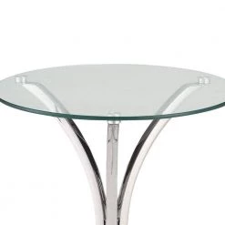 Modish Silver And Clear Metal Accent Table with Glass Top by Benjara -Cheap Benjara Store sliver and clear benjara end side tables bm160285 c3 1000