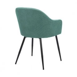Teal Blue Modern Polyester High Back Dining Chair with Metal Legs by Benjara -Cheap Benjara Store teal blue and black benjara dining chairs bm282120 1f 1000