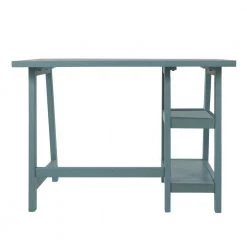 42 in. Rectangular Teal Blue Writing Desk by Benjara -Cheap Benjara Store teal blue benjara writing desks bm190075 4f 1000
