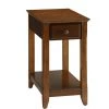 Smart Looking Walnut Brown Wooden Side Table by Benjara