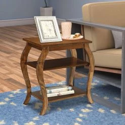 Walnut End Table by Benjara -Cheap Benjara Store walnut brown benjara end side tables bm154583 1f 1000
