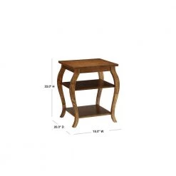Walnut End Table by Benjara -Cheap Benjara Store walnut brown benjara end side tables bm154583 40 1000