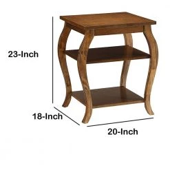 Walnut End Table by Benjara -Cheap Benjara Store walnut brown benjara end side tables bm154583 a0 1000