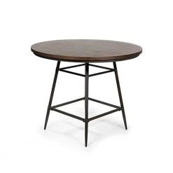 Industrial 36 in. H Weathered Gray Counter Height Table by Benjara