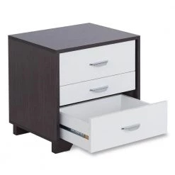 3-Drawer Eloy White and Black Classic Wood Nightstand 20 in. L x 16 in. W x 19 in. H by Benjara 8 3-Drawer Eloy White and Black Classic Wood Nightstand 20 in. L x 16 in. W x 19 in. H by Benjara -Cheap Benjara Store white and black benjara nightstands bm154633 4f 1000