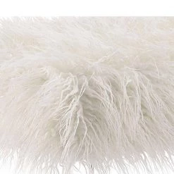 Luxurious 42 in. W Clear and White Faux Fur Upholstered Bench with Tapered Legs by Benjara 9 Luxurious 42 in. W Clear and White Faux Fur Upholstered Bench with Tapered Legs by Benjara -Cheap Benjara Store white and clear benjara bedroom benches bm144009 1f 1000