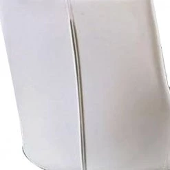 White and Silver Leatherette Upholstered Metal Side Chair with Tapered Legs (Pack of 2) by Benjara -Cheap Benjara Store white and silver benjara accent chairs bm183312 1f 1000