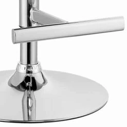 Modern 41.25 in. H White and Silver Leatherette Padded Metal Bar Stool with Arms by Benjara -Cheap Benjara Store white and silver benjara bar stools bm181078 1f 1000