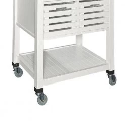 White and Silver Wooden Kitchen Cart with Caster Wheels and 4-Drawers by Benjara 8 White and Silver Wooden Kitchen Cart with Caster Wheels and 4-Drawers by Benjara -Cheap Benjara Store white and silver benjara kitchen carts bm144038 4f 1000