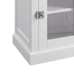White Wood and Glass Demi Cabinet with Spacious Storage by Benjara 13 White Wood and Glass Demi Cabinet with Spacious Storage by Benjara -Cheap Benjara Store white benjara accent cabinets bm144166 1f 1000