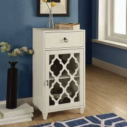 33 in. H White Wooden Accent Cabinet with 1-Drawer by Benjara 13 33 in. H White Wooden Accent Cabinet with 1-Drawer by Benjara -Cheap Benjara Store white benjara accent cabinets bm157336 31 1000