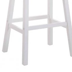 White Wooden Bar Height Stools with Saddle Seat (Set of 2) by Benjara -Cheap Benjara Store white benjara bar stools bm177572 1f 1000
