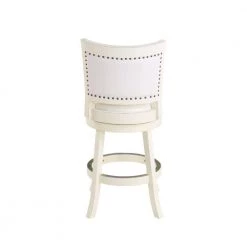 Sabi 37.5 in. White Solid Wood High Back Swivel Counter Stool With Faux Leather by Benjara 10 Sabi 37.5 in. White Solid Wood High Back Swivel Counter Stool With Faux Leather by Benjara -Cheap Benjara Store white benjara bar stools bm274350 4f 1000