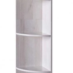 Standard 70 in. White Oak Wooden Corner Bookcase with 5-Shelves by Benjara 8 Standard 70 in. White Oak Wooden Corner Bookcase with 5-Shelves by Benjara -Cheap Benjara Store white benjara bookcases bookshelves bm233190 4f 1000