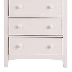 5-Drawer White Wooden Chest 18 in. L x 32 in. W x 48 in. H by Benjara -Cheap Benjara Store white benjara chest of drawers bm171570 1f 1000