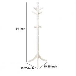 Prismo White Transitional Style Coat Rack by Benjara -Cheap Benjara Store white benjara coat racks bm122987 44 1000