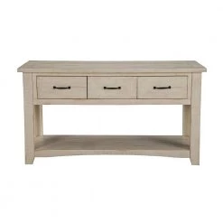 55 in. White Standard Rectangle Wood Console Table with 3-Drawers by Benjara -Cheap Benjara Store white benjara console tables bm178128 4f 1000