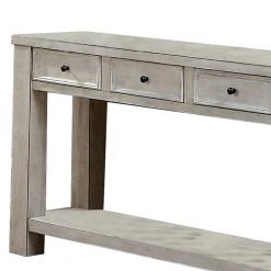 64 in. White Standard Rectangle Wood Console Table with 4-Drawers by Benjara -Cheap Benjara Store white benjara console tables bm203959 c3 1000