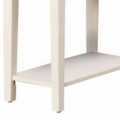 23 in.Smart Looking White Side Table by Benjara -Cheap Benjara Store white benjara end side tables bm157268 4f 1000