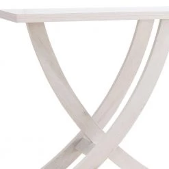 31.25 in. Wood White Oak Modern Rectangular Wooden Console Sofa Side Table with Artisan Curved Legs by Benjara 11 31.25 in. Wood White Oak Modern Rectangular Wooden Console Sofa Side Table with Artisan Curved Legs by Benjara -Cheap Benjara Store white benjara end side tables bm279756 1f 1000