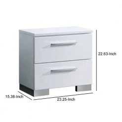 Contemporary 2-Drawer White Wooden Nightstand by Benjara 10 Contemporary 2-Drawer White Wooden Nightstand by Benjara -Cheap Benjara Store white benjara nightstands bm123071 a0 1000