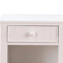 1-Drawer White Wooden Nightstand with Bottom Open Shelf by Benjara -Cheap Benjara Store white benjara nightstands bm171569 44 1000