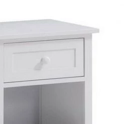 Glossy White Single Drawer Solid Wood Nightstand with Open Shelf (20" L x 17" W x 24" H) by Benjara 10 Glossy White Single Drawer Solid Wood Nightstand with Open Shelf (20" L x 17" W x 24" H) by Benjara -Cheap Benjara Store white benjara nightstands bm279145 4f 1000